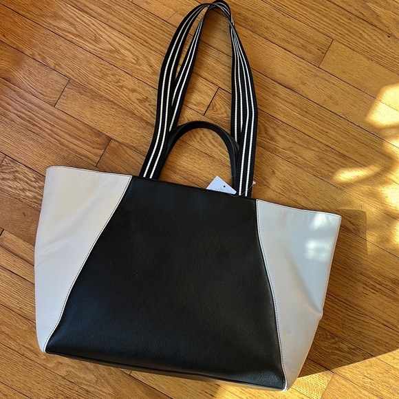 Kate Spade Rosie Large Tote Color-block Pebbled Leather Black Multi NWT - Picture 2 of 9
